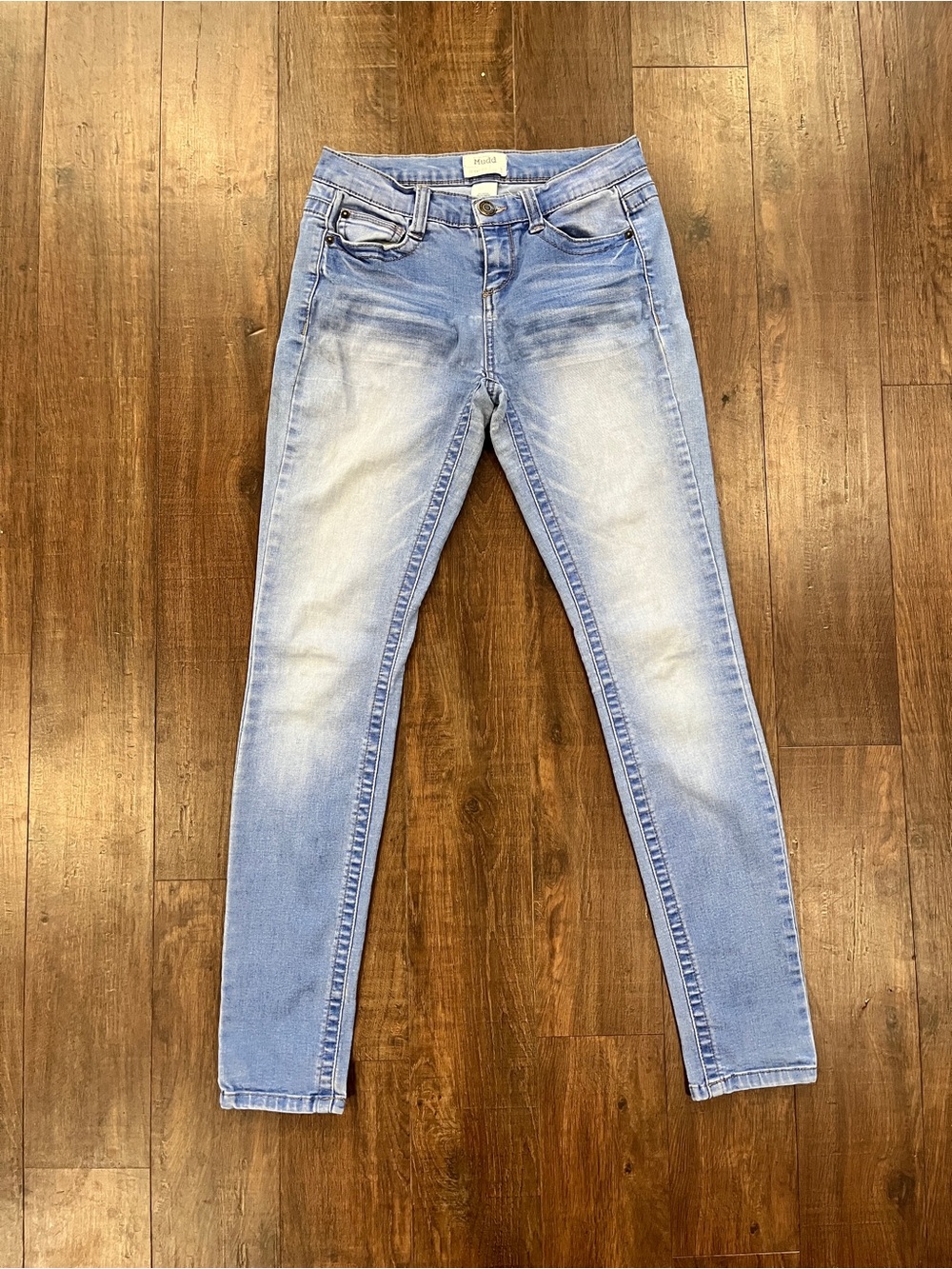 Mudd Jeans Womens Size 3 Skinny Fit Stretch Denim Light Wash 5 Pockets